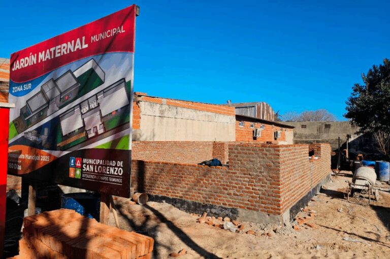 Está en plena construcción el jardín maternal para la zona sur